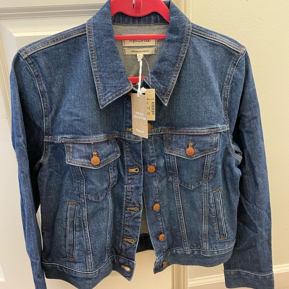 madewell shrunken stretch jean jacket